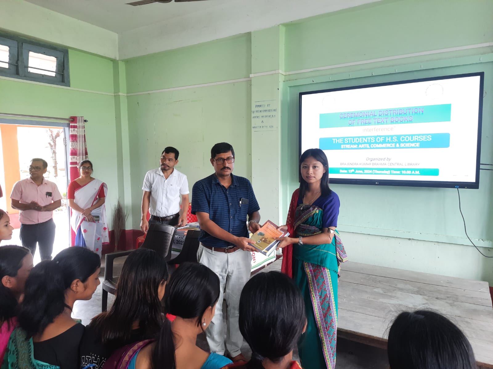 BOOK DISTRIBUTION FOR CLASS XI AND XII PROVIDED FREE BY THE GOVT. OF ASSAM